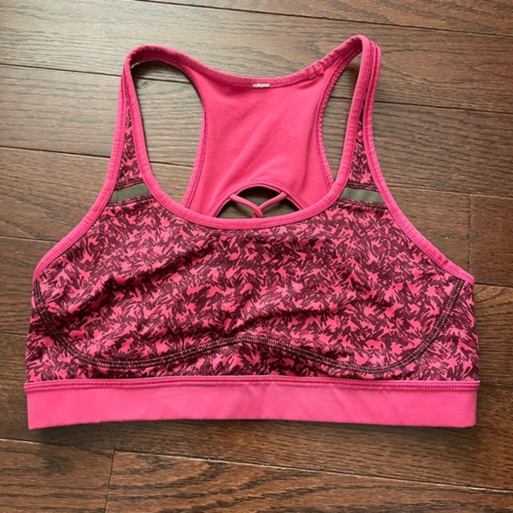 Lululemon Athletica Raspberry Pattern Sports Bra